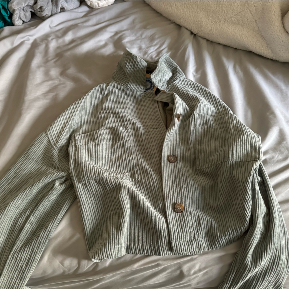 Sage green jacket new with tags